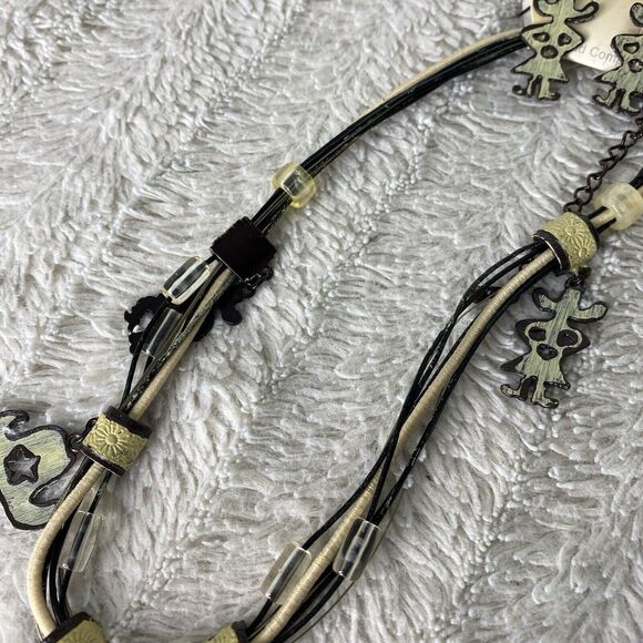 New Western Charm Metal Necklace Earring Set Cowgirl Country Guitar Boot - Picture 4 of 9